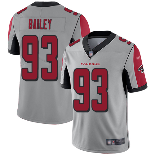 Atlanta Falcons Limited Silver Men Allen Bailey Jersey NFL Football #93 Inverted Legend
